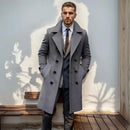 Sobretudo Longo Transpassado de Lã Masculino Sampaio®