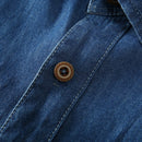 Camisa Jeans Masculina Plus Size