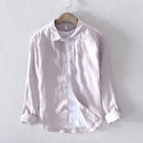 Camisa Masculina Manga Longa de Linho Sampaio® S1337