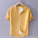 Camisa Manga Curta Masculina de Linho Sampaio® S1183
