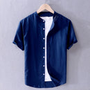 Camisa Manga Curta Masculina de Linho Sampaio® S1183